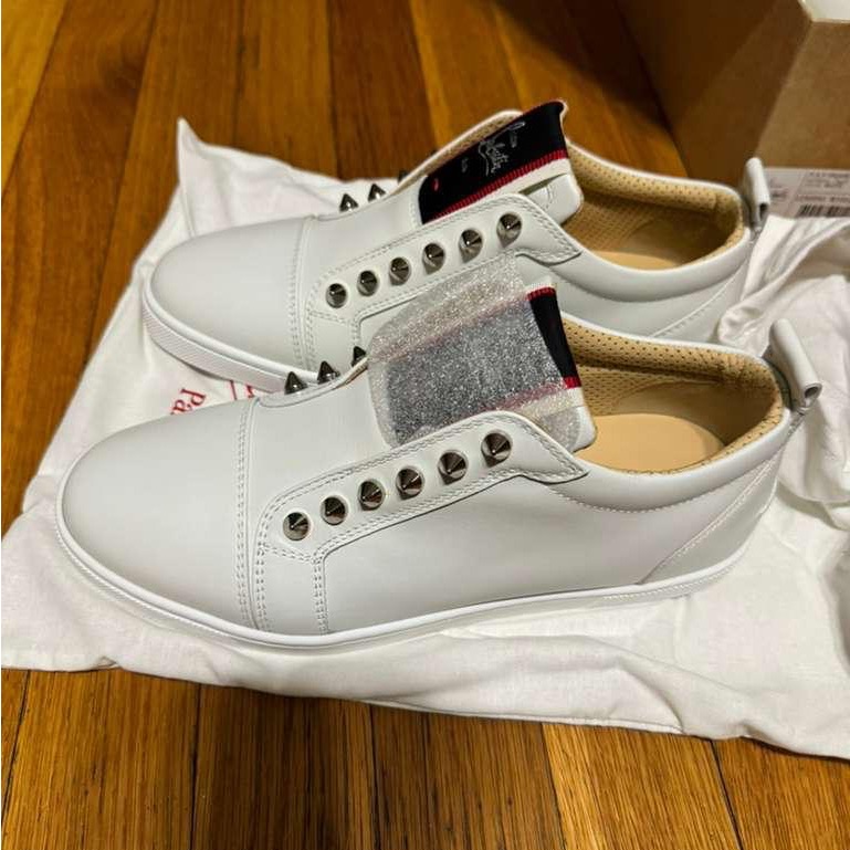Christian Louboutin White Sneakers Size 37